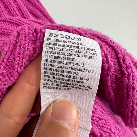 American Eagle Hot Pink Button Front Cardigan Sweater - Picture 9 of 9